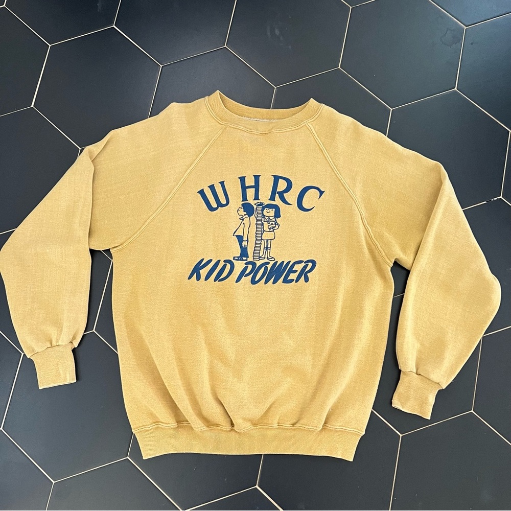 Vintage Yellow Raglan Sweatshirt